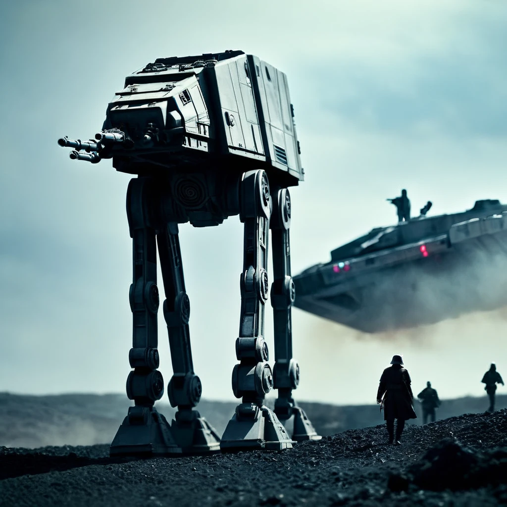 cinematic film still of <lora:star wars style:1.2>
In star wars universe a Walker in battlefield star wars style, shallow depth of field, vignette, highly detailed, high budget, bokeh, cinemascope, moody, epic, gorgeous, film grain, grainy