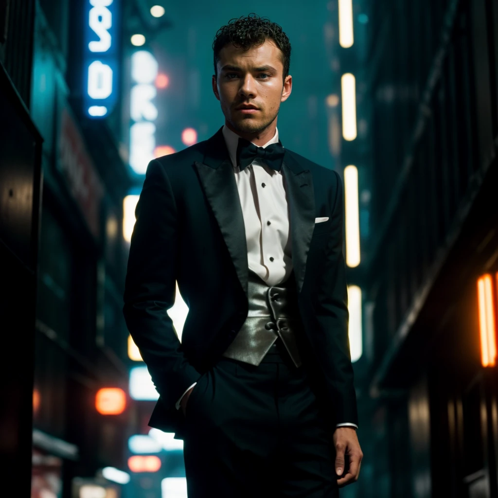portrait of chaseroback person, in blade runner, professional photography, high resolution, 4k, detailed photo,  <lora:chaseroback_36900:1>