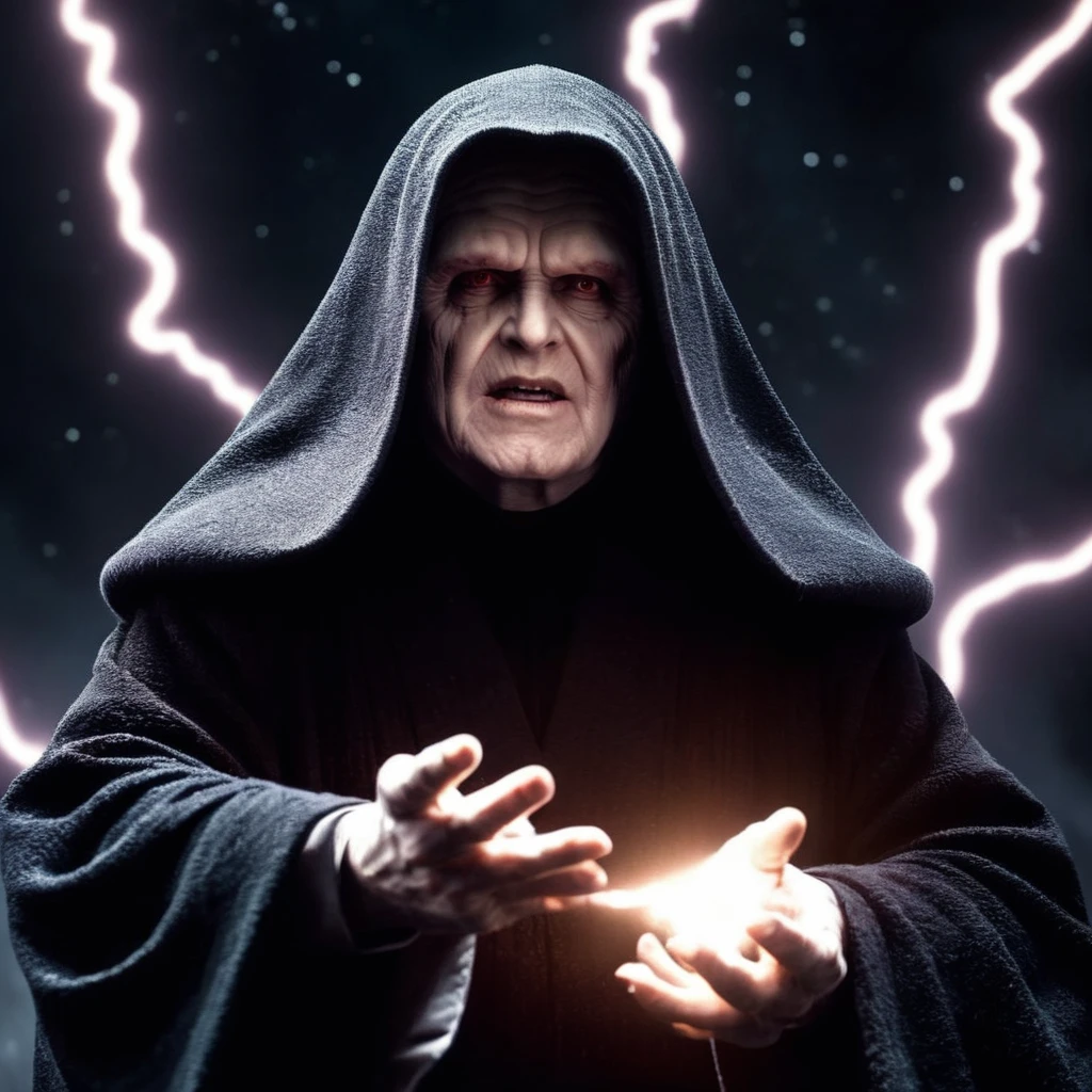 cinematic film still of <lora:Darth Sidious:1>
Darth Sidious a man in a robe shoot Force lightning from his hands in star wars universe, shallow depth of field, vignette, highly detailed, high budget, bokeh, cinemascope, moody, epic, gorgeous, film grain, grainy