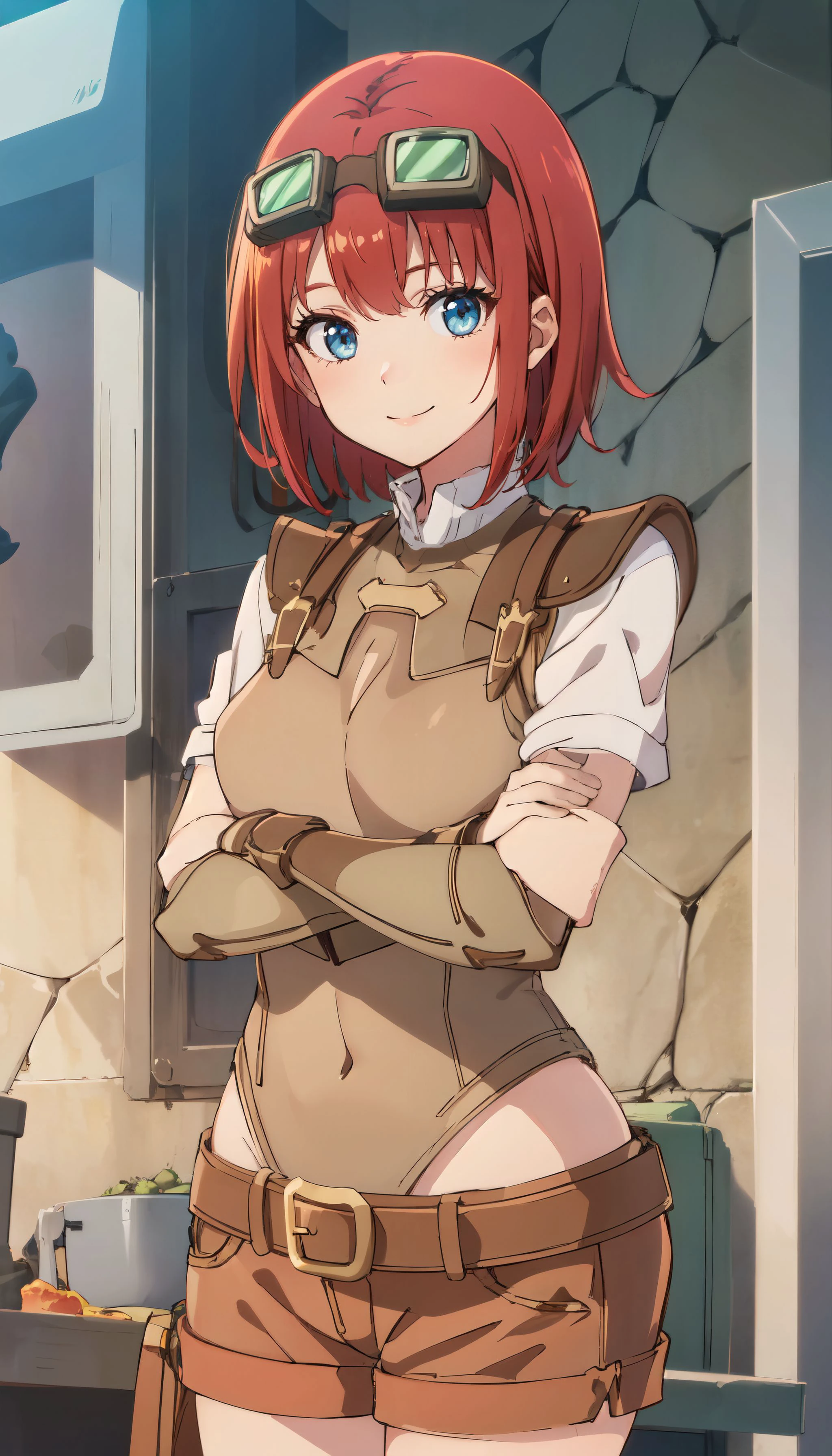cow girl, ahoge, red hair, purple eyes, short hair, cleavage, collarbone, frills, long sleeves, overalls, suspenders,goblin grab the tit ,best illustration, 1girl, big breast,looking at viewer, masterpiece, best quality, absurdres, goblin, (gangbang), anal, handjob, multiple goblin, group sex, double penetratio, penetration vaginal, surrounded by goblinn, cum, creampie,blonde hair,yellow eyes, [despair|scared], nude, naked, in the cave,