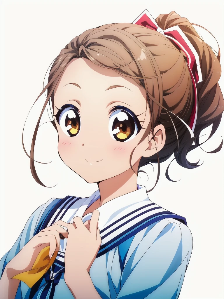 1girl, smile,
<lora:kouno_miyako_v2.0:0.8> kouno miyako,short ponytail,brown hair, brown eyes,