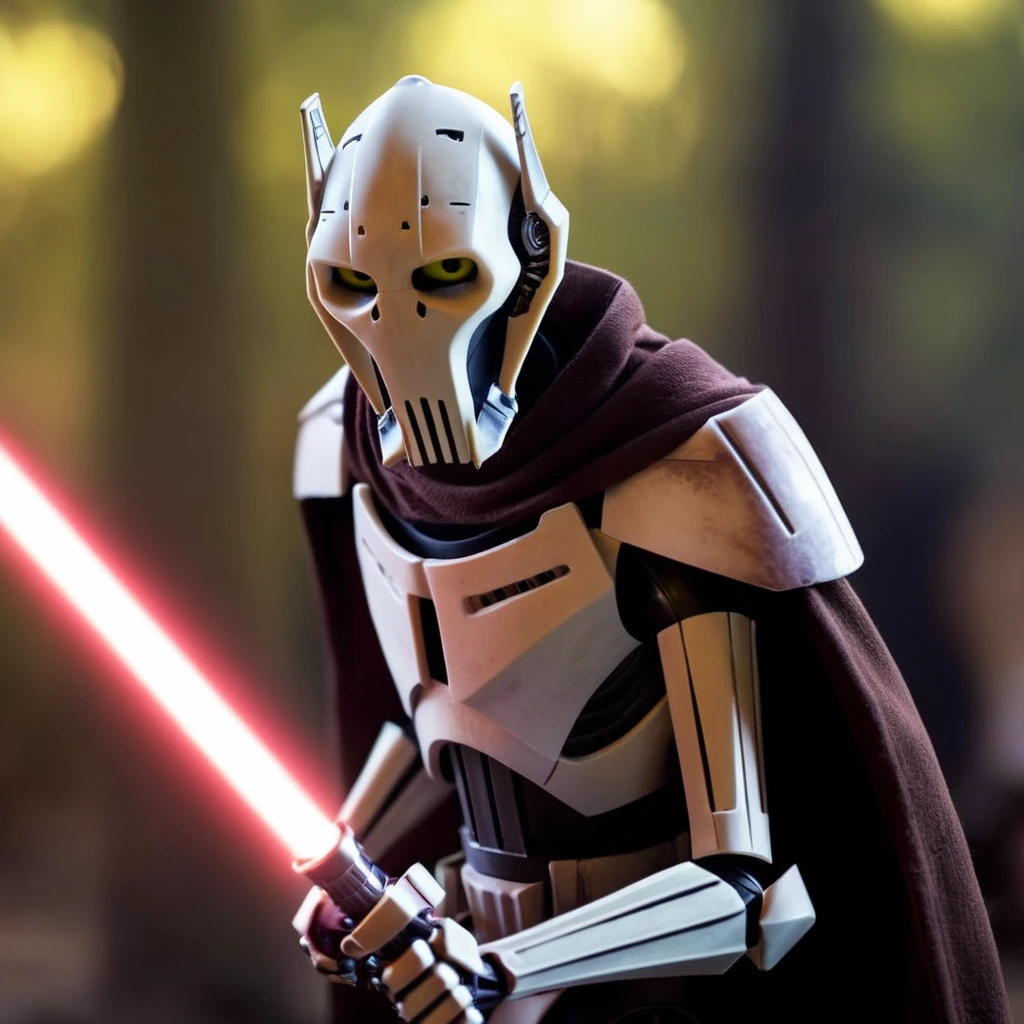 cinematic film still of <lora:General Grievous:1>
General Grievous a cartoon character with a light saber in his hand in star wars universe, shallow depth of field, vignette, highly detailed, high budget, bokeh, cinemascope, moody, epic, gorgeous, film grain, grainy