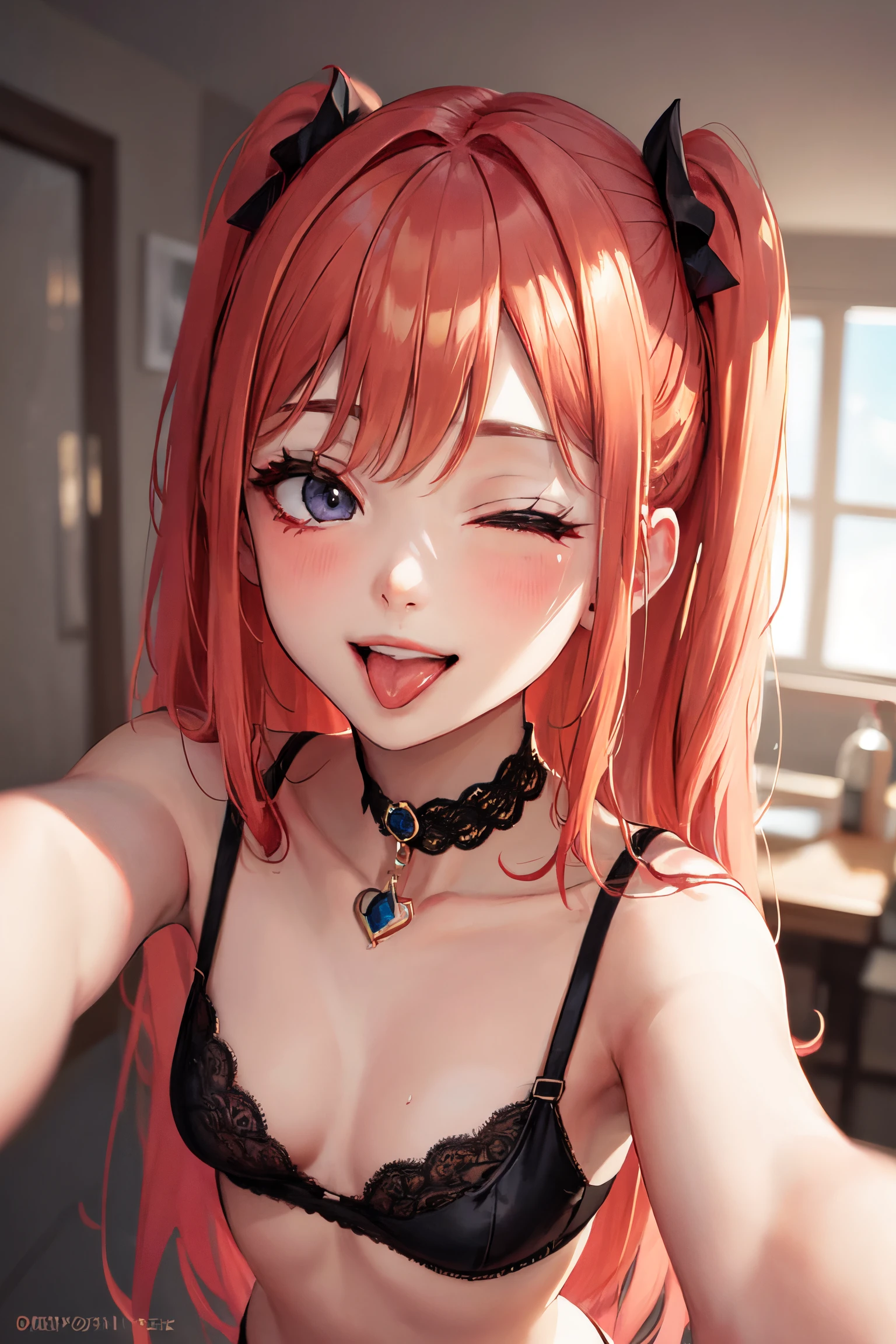 <lora:ddw_v1:0.75>, wink, one eye closed, playful smile, tongue out,, masterpiece, best quality, absurdres, highres, 4k, ray tracing, intricate details, highly detailed, (1girl:perfect face, cute, small breasts, long ginger hair, petite) TwitterProfile image, cinematic lighting, oil painting, (1body shot, selfie), octanerender, unrealcore, hard mode, unreal engine