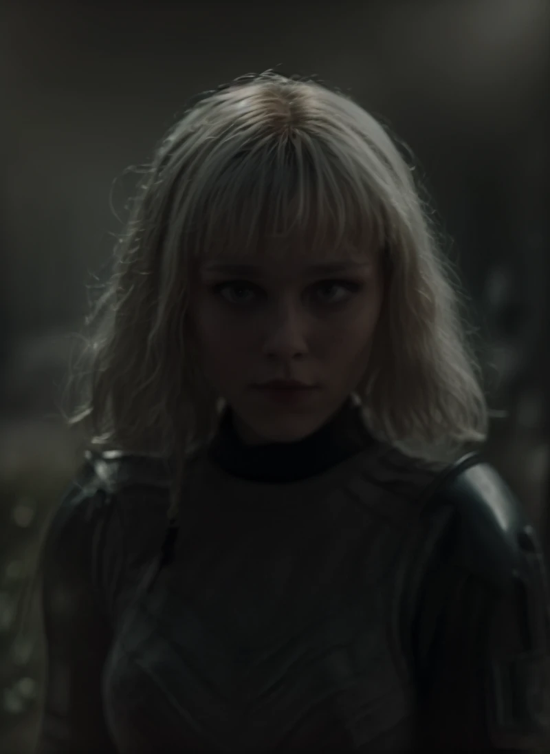 cinematic film still a full body photo of a woman <lora:ShinHatiV2:0.8> , in a grassy planet, looking at the camera.
(detailed face, detail skin texture, ultra-detailed body) . shallow depth of field, vignette, highly detailed, high budget, bokeh, cinemascope, moody, epic, gorgeous, film grain, grainy<lora:lcm-lora-sdv1-5:1.0>