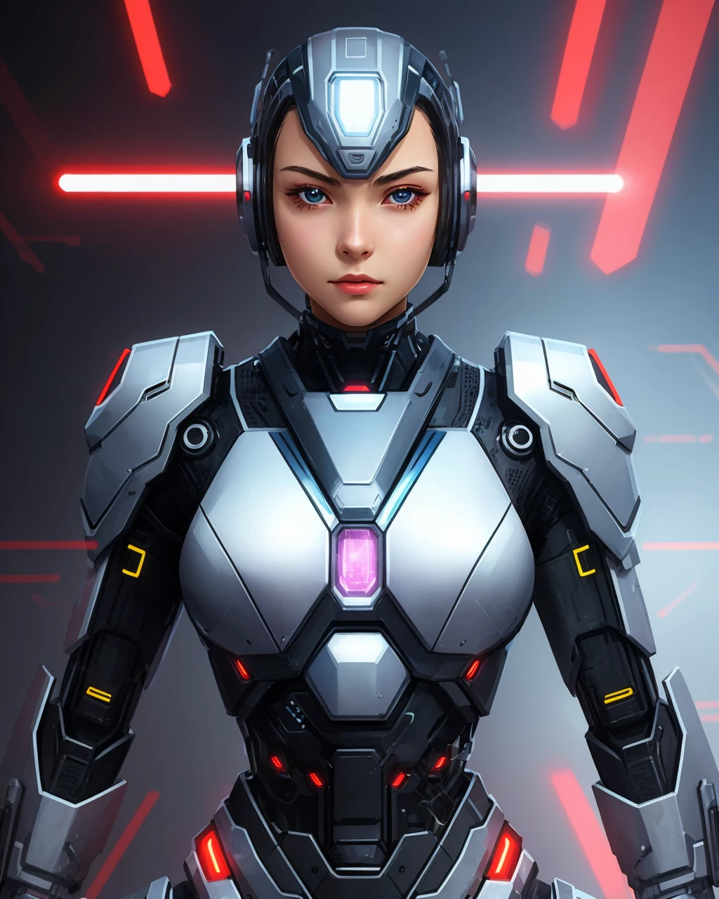 best quality,masterpiece,highly detailed,ultra-detailed, 1girl,<lora:neg4all_bdsqlsz_V3.5:-1>
<lora:cyborgV02_last:1.5>
cyborg,android,science fiction