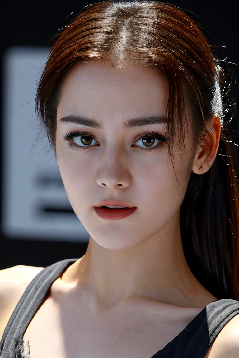 cowboy_shot,(masterpiece,best quality,ultra high res:1.2),(photo-realistic:1.3),1girl,solo,(beautiful face,exquisite face,skin texture:1.2),
<lora:dili_sd15_:1>,dili,looking_at_viewer,
ninja costume, black attire, , martial arts demonstration,