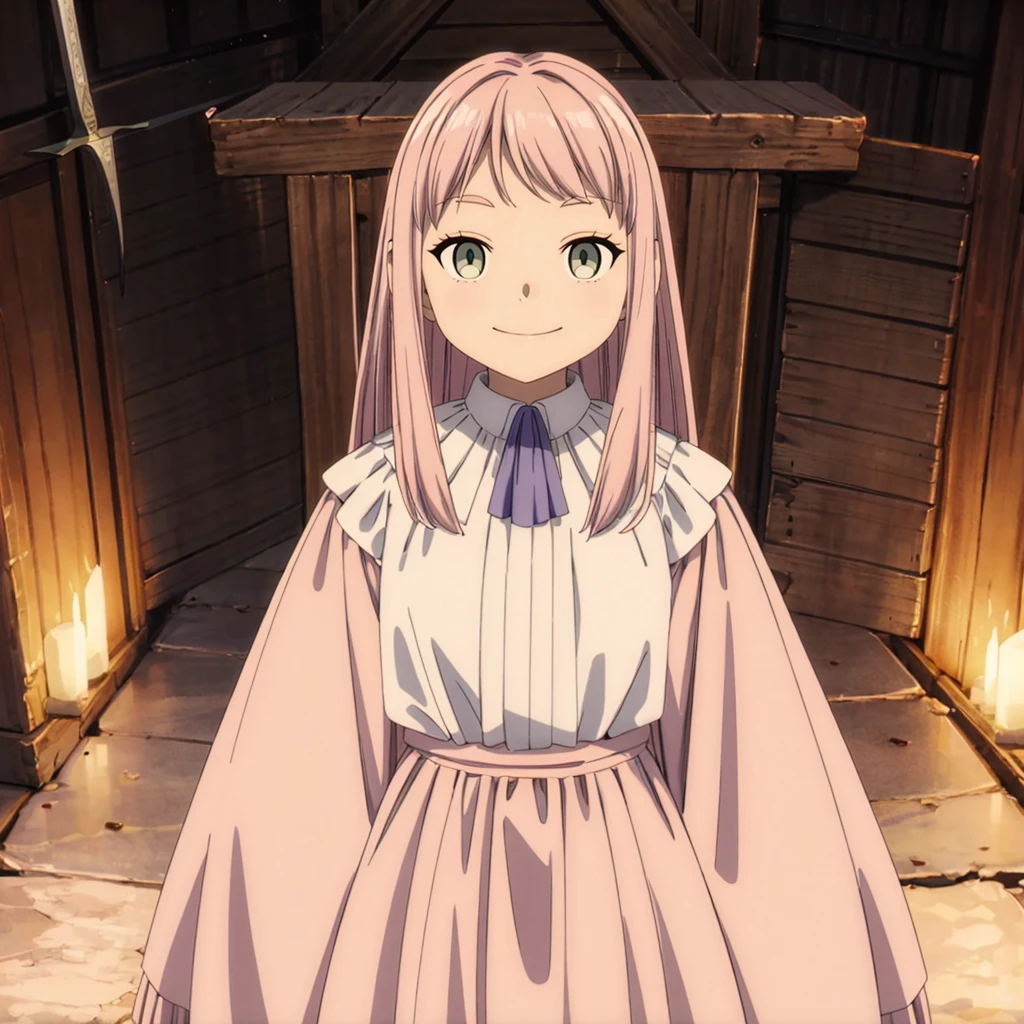 <lora:ChiefofSwordVillage001:0.7>,<lora:add_detail:1>,<lora:noline:0.3>,looking at viewer,smile,
ChiefofSwordVillage,1girl,pink hair,
dress,