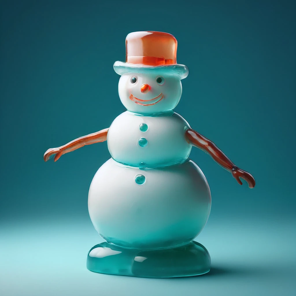 a snowman, je11y<lora:je11y:1>