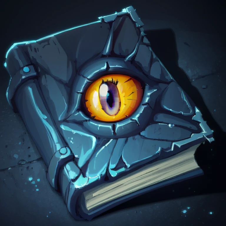 ((masterpiece,best quality)), absurdres, <lora:FantasyIcons_Books:0.8>, eye, book, glowing, floating
