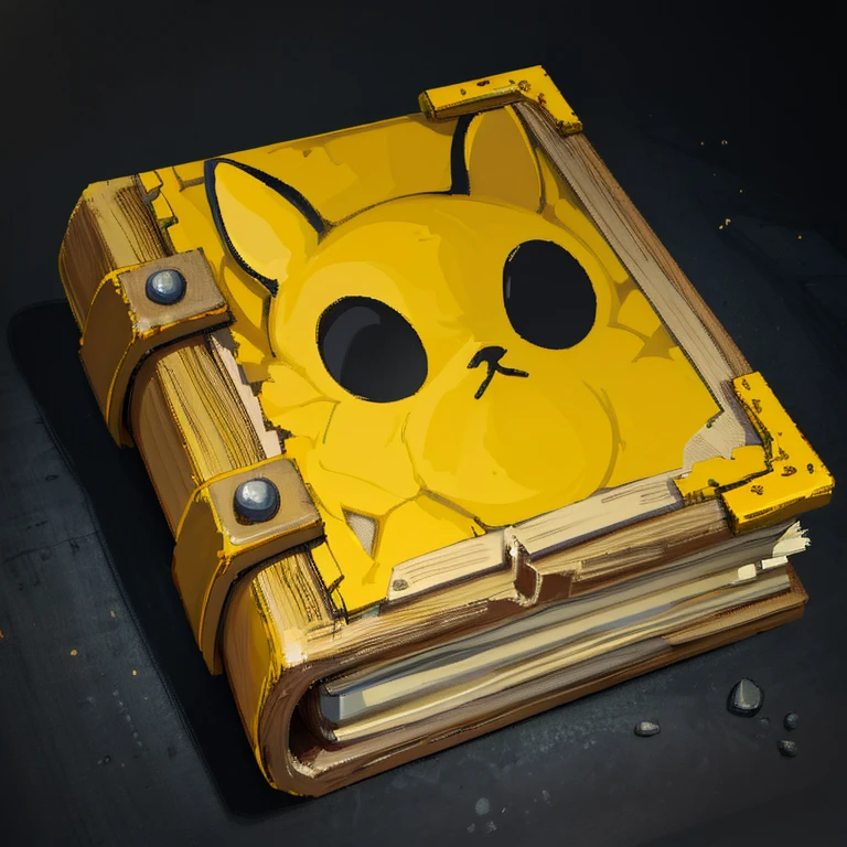 ((masterpiece,best quality)), absurdres, <lora:FantasyIcons_Books:0.8>, yellow book, no humans