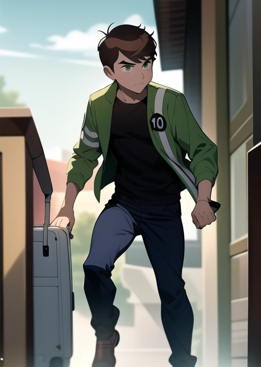 <lora:benuaf-09:1> benuaf, 1boy, brown hair, full body, masterpiece, best quality