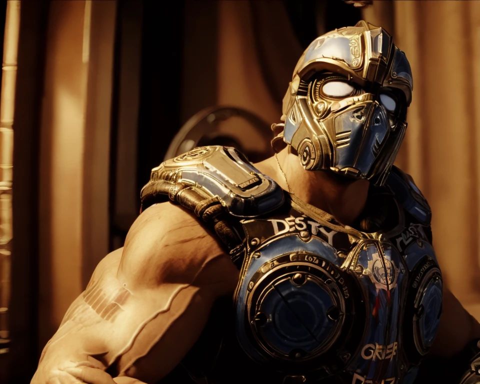 by wesanderson <lora:WesAnderson_offset:1>, clayton_carmine, muscular, armor, helmet <lora:Clayton_Carmine-15:0.85>