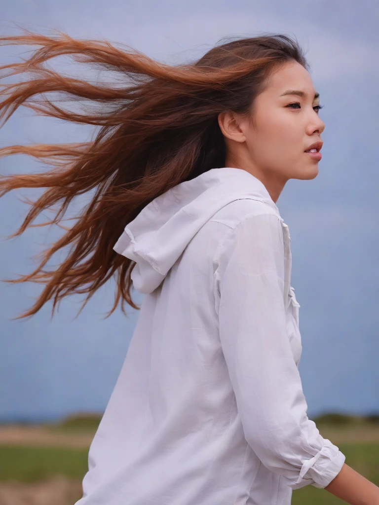 <lora:sd_xl_turbo_lora_v1:1>1 girl, wind
