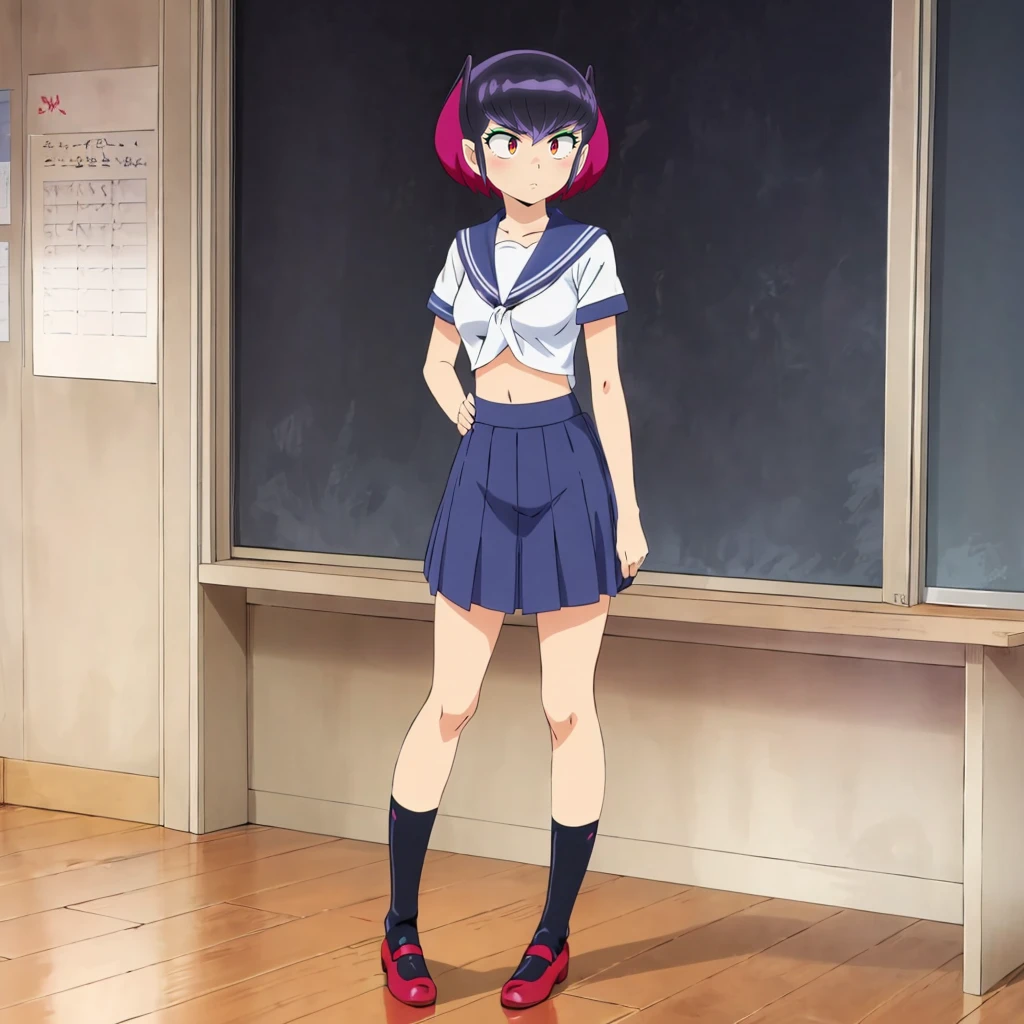 <lora:kurama001:0.7>,<lora:add_detail:1>,<lora:boldline:-0.8>,<lora:noline:0.3>,
Kurama,1girl,
full body,standing,
serafuku,classroom,