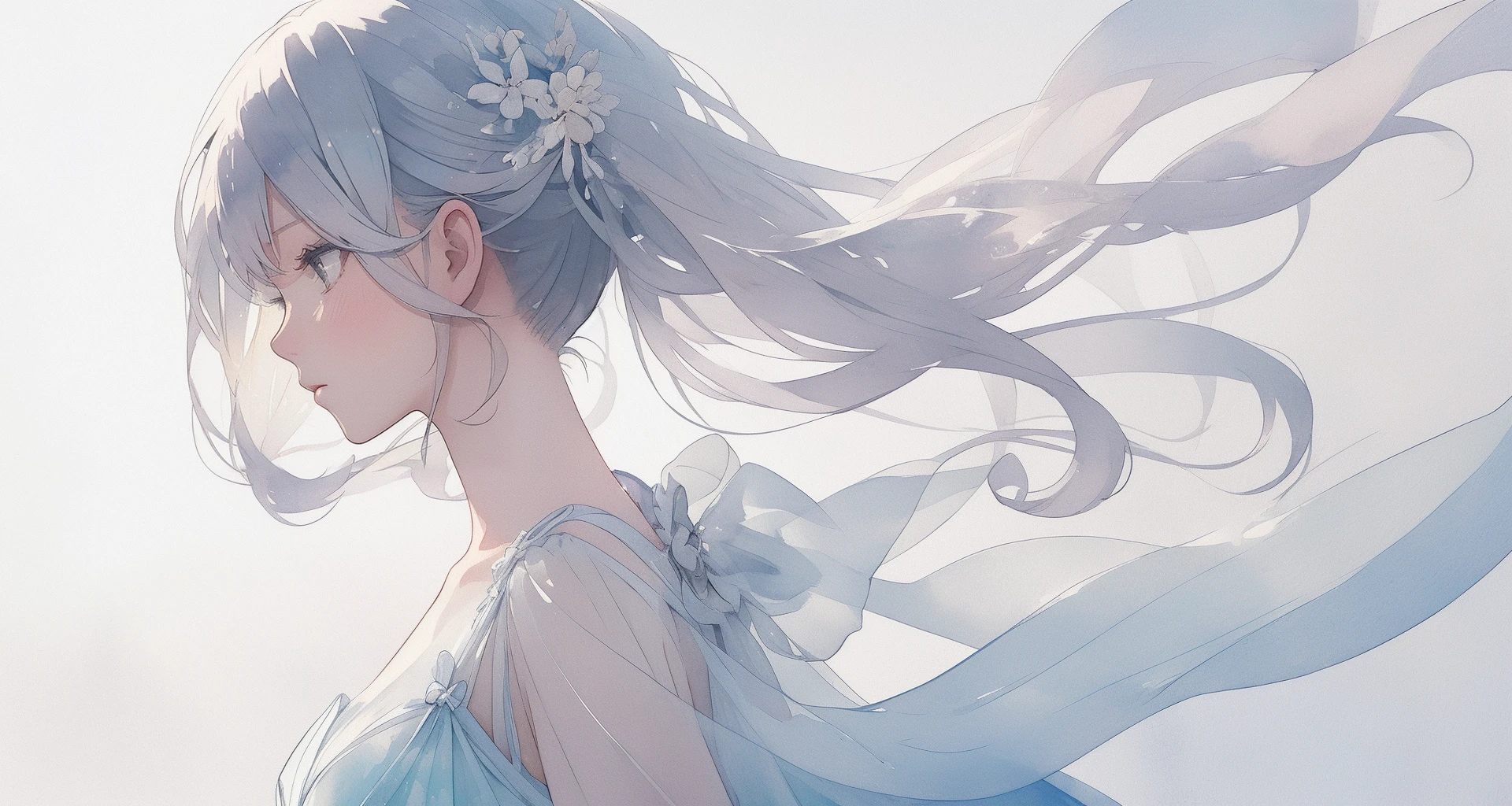 (girl:1.3), simple background, side shot, ultra detailed
BREAK
, formal attire, evening gowns, dress shoes, fine jewelry,
BREAK
, Illustrate a translucent watercolor painting, with delicate washes of color, subtle blending, and an airy, dreamlike quality.