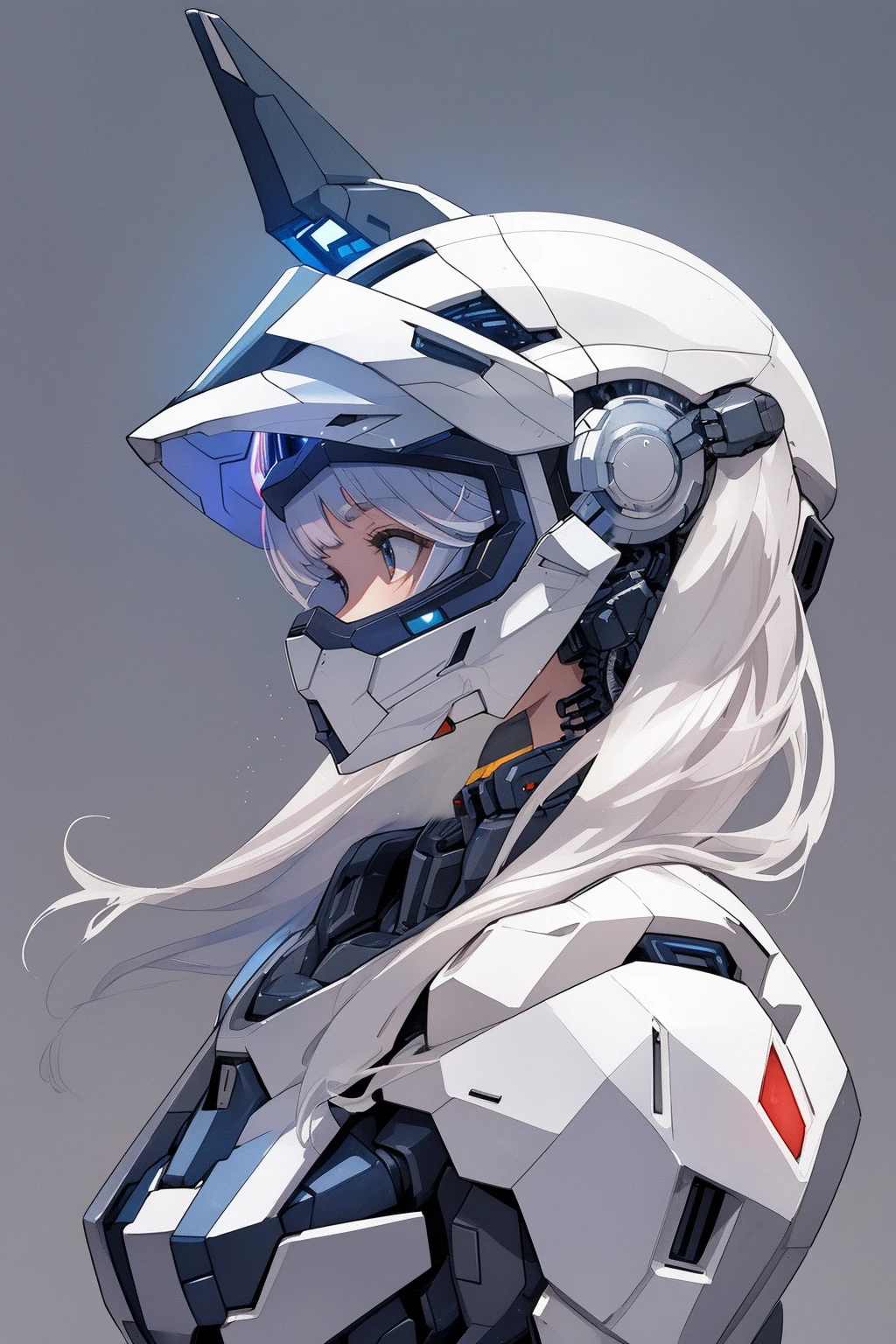 (girl:1.3), simple background, side shot, ultra detailed, mecha, (cyber full face helmet:1.3) , goggles
BREAK
, Illustrate a translucent watercolor painting, with delicate washes of color, subtle blending, and an airy, dreamlike quality.