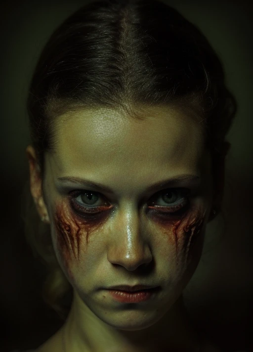 highres,masterpiece, very detailed, ultra detailed, marion_rousse,portrait, creepy, horror, demonic girl, scary<lora:marion_rousse-000006:1>