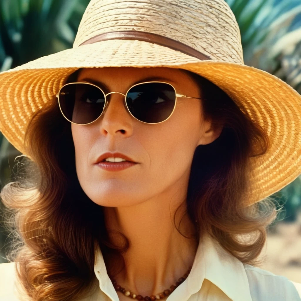 Hyperrealistic art of <lora:Kay Parker:1>Kay Parker
Perfect Detailed Innocent Looking Epic
Epic Creative Scene a retro woman wearing a straw hat and sunglasses Cinematic Hollywood Film Style
<lora:Cinematic Hollywood Film:1>, Extremely high-resolution details, photographic, realism pushed to extreme, fine texture, incredibly lifelike