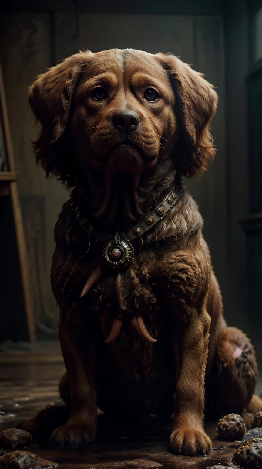 <lora:DavyJonesLockerStyle:1>DavyJonesLockerStyle dog body, (Masterpiece:1.3) (best quality:1.2) (high quality:1.1), dynamic,photographed on a Hasselblad 907X 50C,32k resolution,cinematic color grading,high detailed,lots of details,16k resolution,photo quality,detailed background,24k