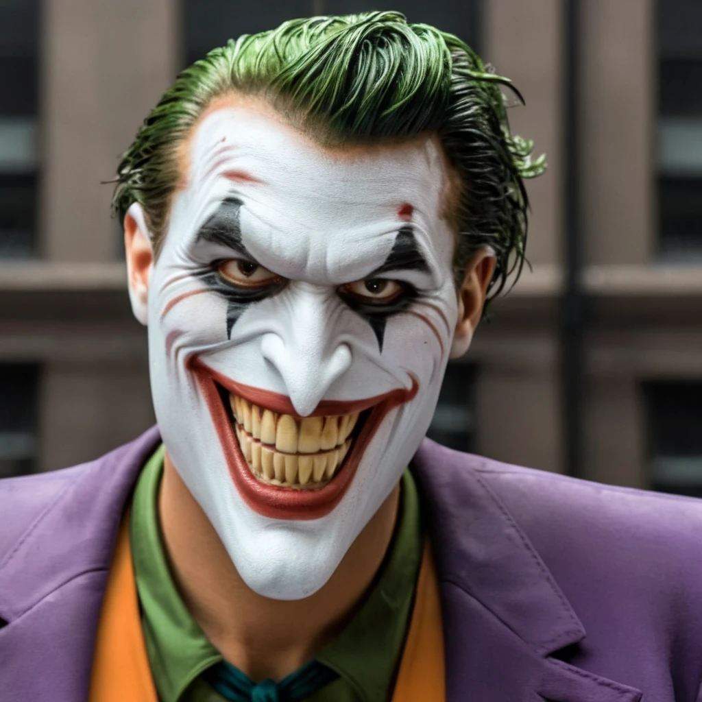 Hyperrealistic art of <lora:Joker:1.5>
The Joker a naked man in manga style in Gotham city universe, Extremely high-resolution details, photographic, realism pushed to extreme, fine texture, incredibly lifelike