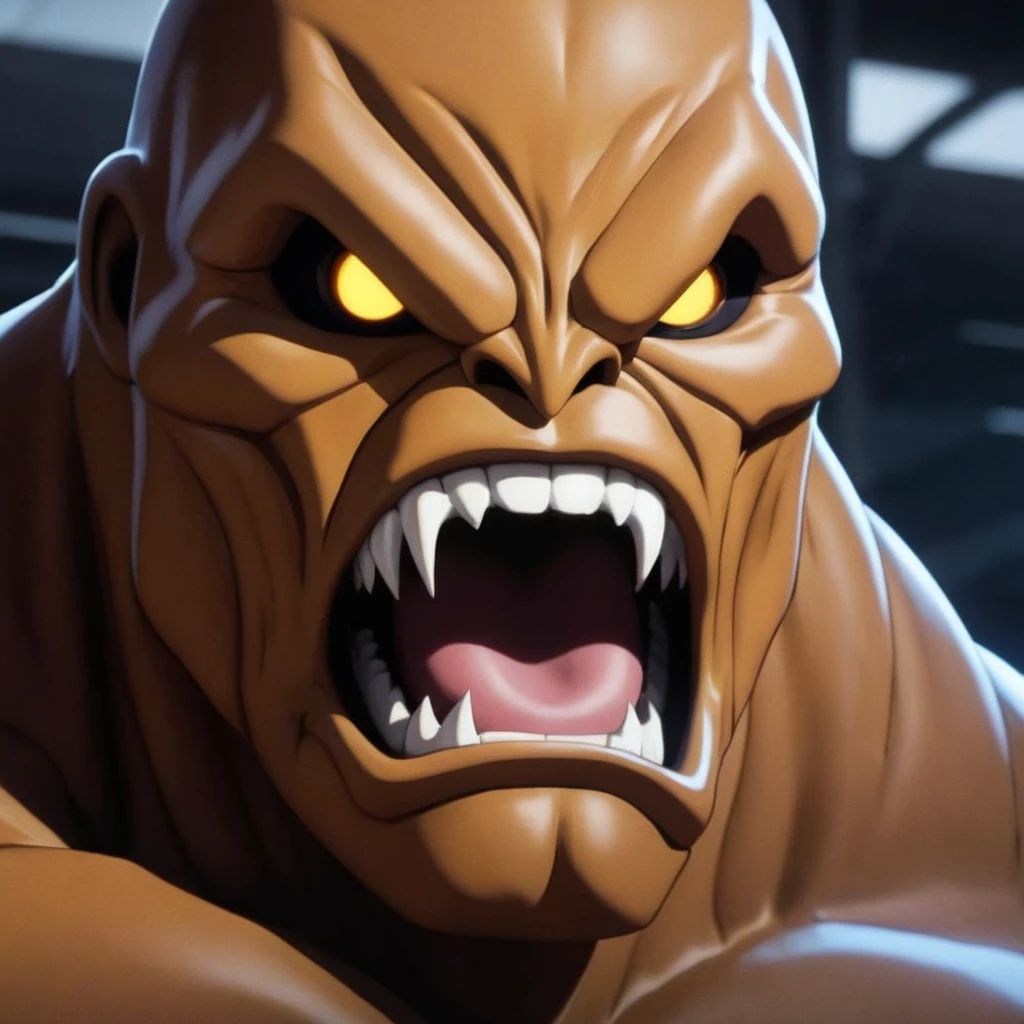 anime artwork of  <lora:Clayface:1.2>
Clayface a close up of a creature with a big mouth In Gotham City Universe, anime style, key visual, vibrant, studio anime,  highly detailed