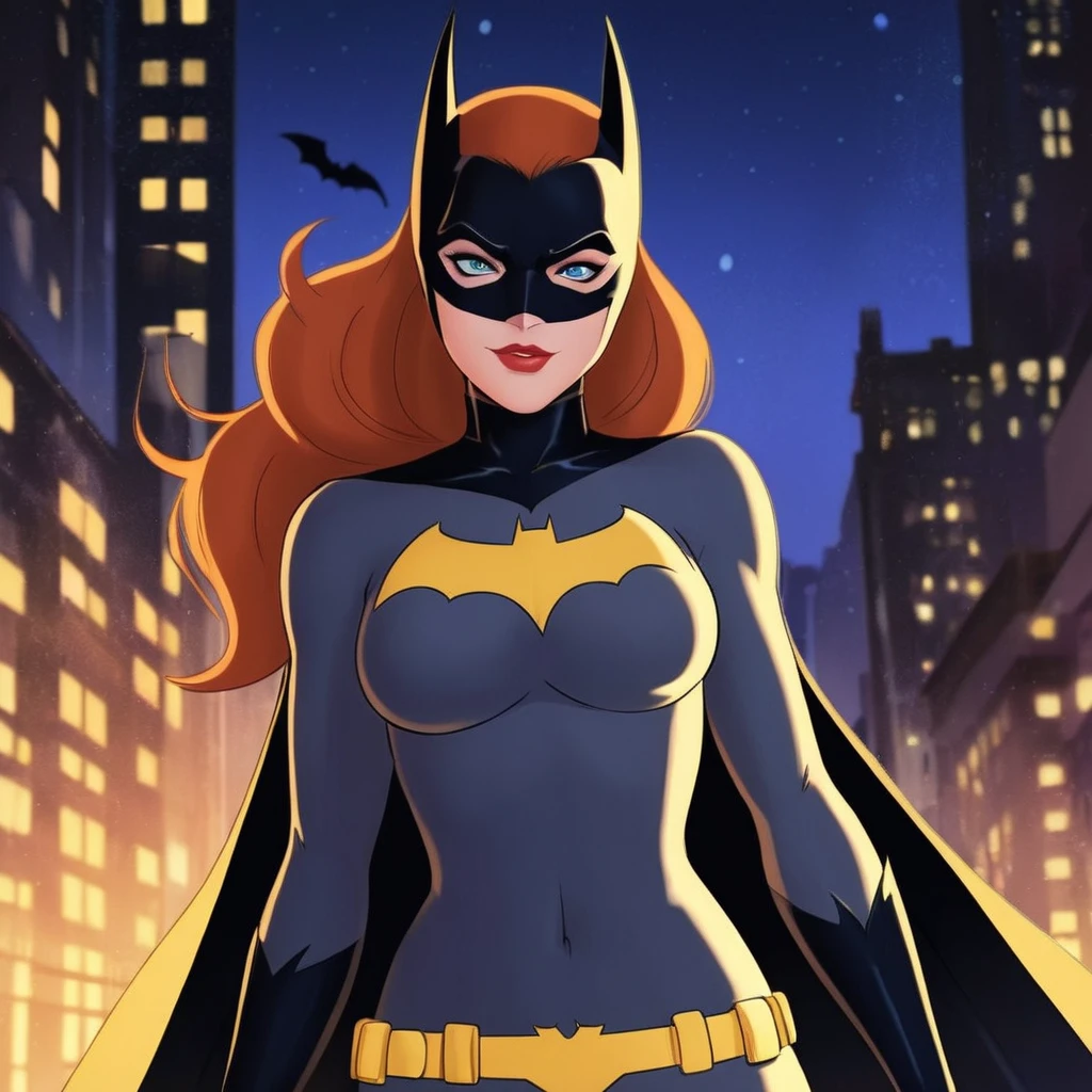 anime artwork of <lora:Anime_Batgirl:1>
Batgirl a naked breasts cartoon of a woman in a batman costume In Gotham City Universe, anime style, key visual, vibrant, studio anime, highly detailed
