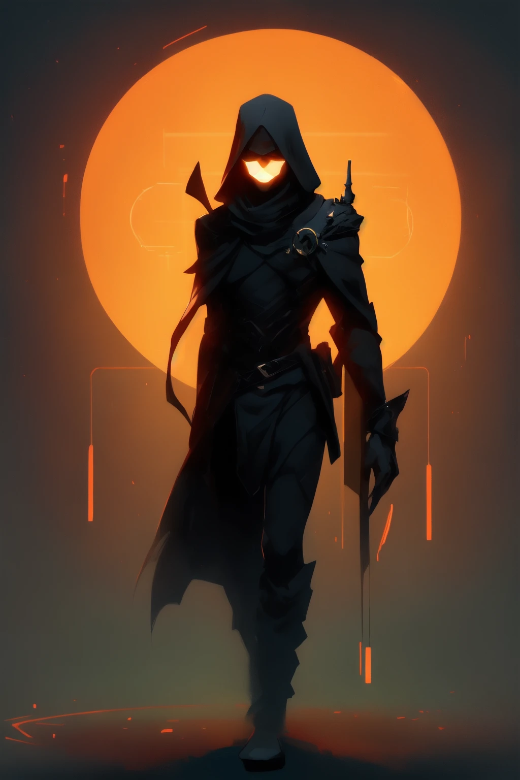I'm a solitary figure in this endless night
Aching for connection in the absence of light
Despair and longing are my constant kin
In this realm of shadows, where I've always been,
speedpainting