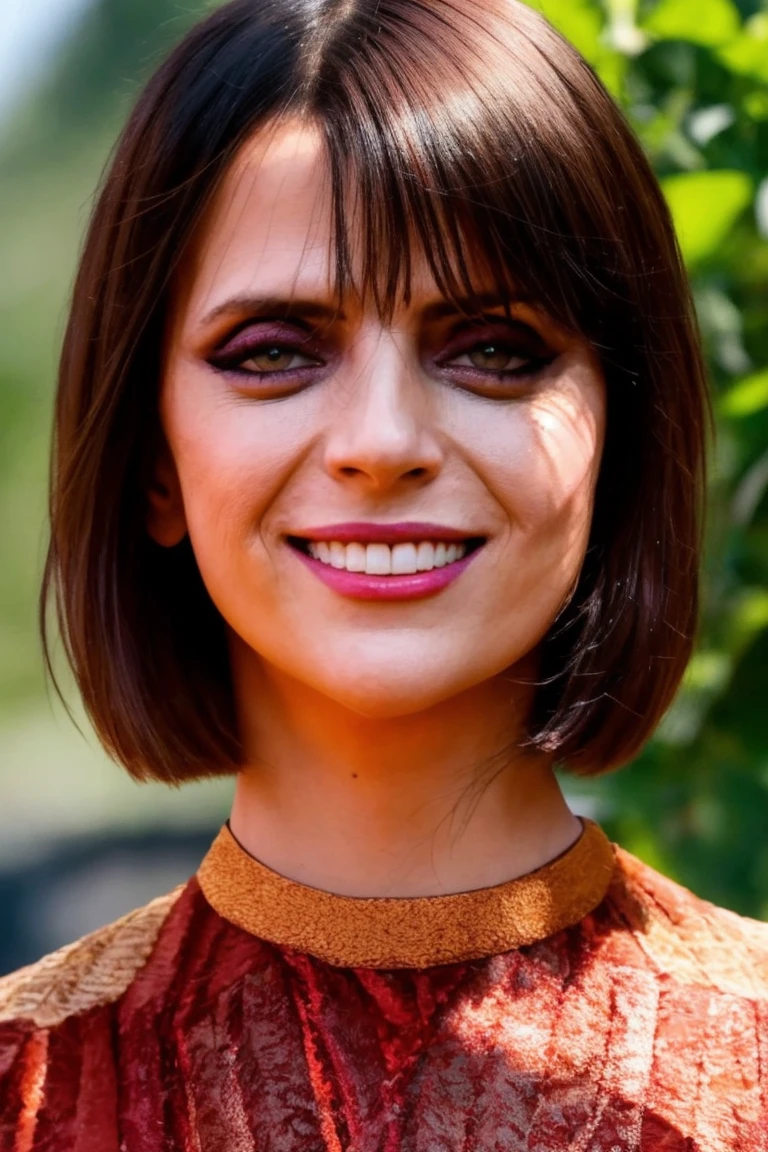 <lora:mondongo_MacarenaGomez:1> mndngwmn, AS-Adult, eyeliner, perfect smile, A stunning intricate full color portrait of a woman, epic character composition, by ilya kuvshinov, alessio albi, nina masic, sharp focus, natural lighting, subsurface scattering, f2, 35mm, film grain