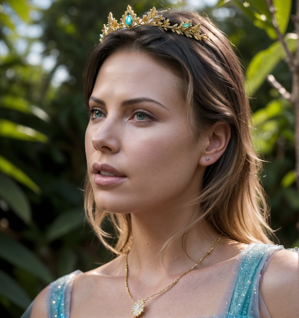 (Energetic:1.3) (dark shot:1.4), 80mm, 22 yo woman, beautiful detailed face, black, medium breast, (Charlize Theron:), in dress, flower meadow around soft light, sharp, exposure blend, medium shot, bokeh, (hdr:1.4), high contrast, (cinematic, teal and orange:0.85), (muted colors, dim colors, soothing tones:1.3), low saturation, (hyperdetailed:1.2), (noir:0.4), (intricate details:1.12), hdr, (intricate details, hyperdetailed:1.15), (skin texture, hyperrealism, soft light, sharp:1.2)Princess woman, Blue, Pastel, glitter, dramatic, dreamy, pastel, Watercolor, Whimsical, Delicate, ornate gold seashell crown, perfect body, full body, dreamy, pastel, Watercolor,epic realistic, photo, sharp focus, documentary film footage, high resolution photography, texture skin pores, real person, detailed skin texture, cinematic movie image, upper body shot, movie grain, cinematography, intricately detailed, crafted, meticulous, magnificent, maximum details, extremely hyper aesthetic,(Vivid Colors:1.3),naturalism,land Art,regionalism,shutterstock contest winner,trending on unsplash,featured on Flickr