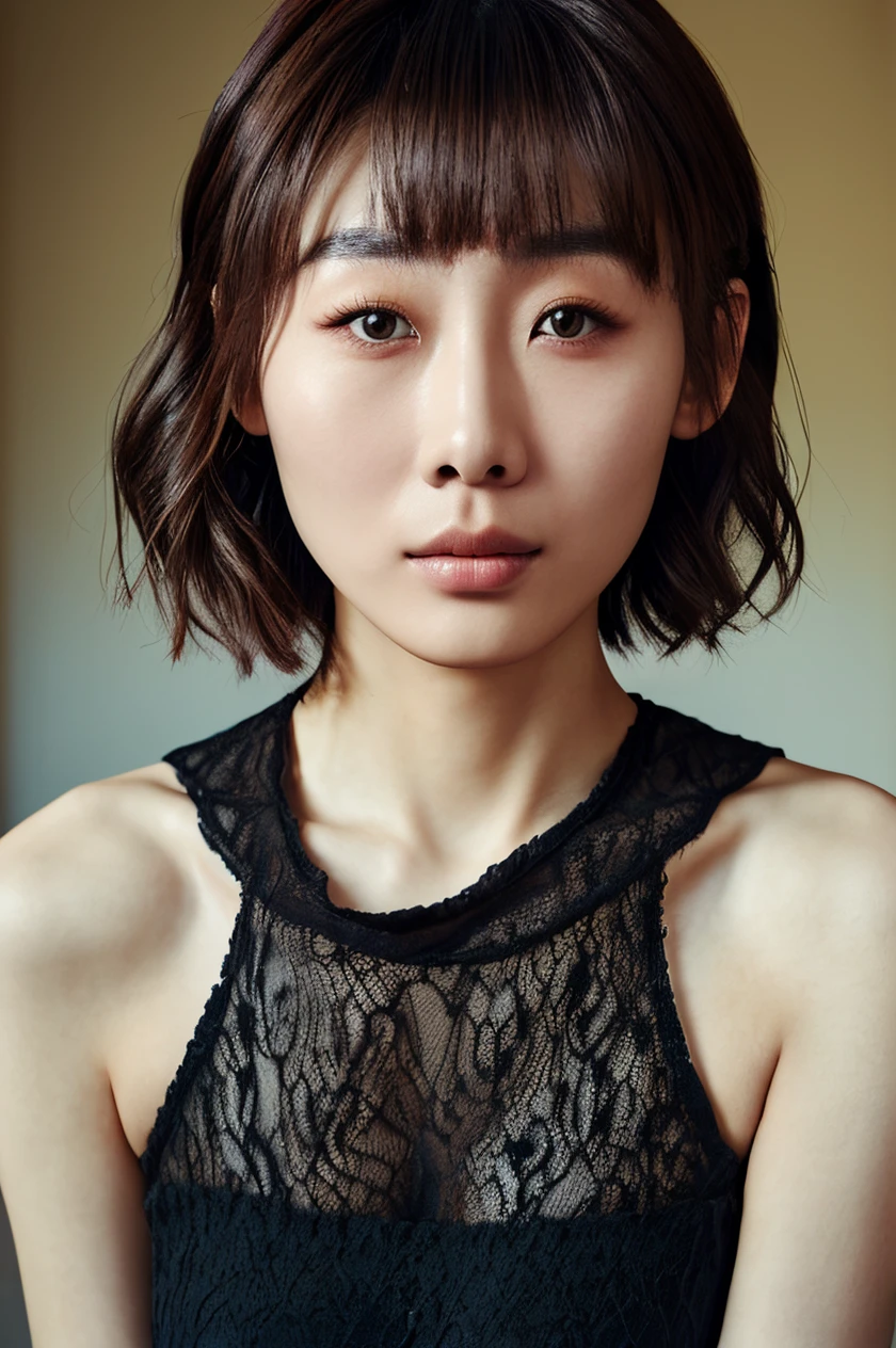 (masterpiece,best quality,ultra high res:1.2),(photo-realistic:1.2),(beautiful face,exquisite face,skin texture:1.1),
1 chinese girl,22yo,front light,cowboy_shot,short_hair,
<lora:suxi_sd15_1_:1>,suxi,sweat,,hair tucking,
