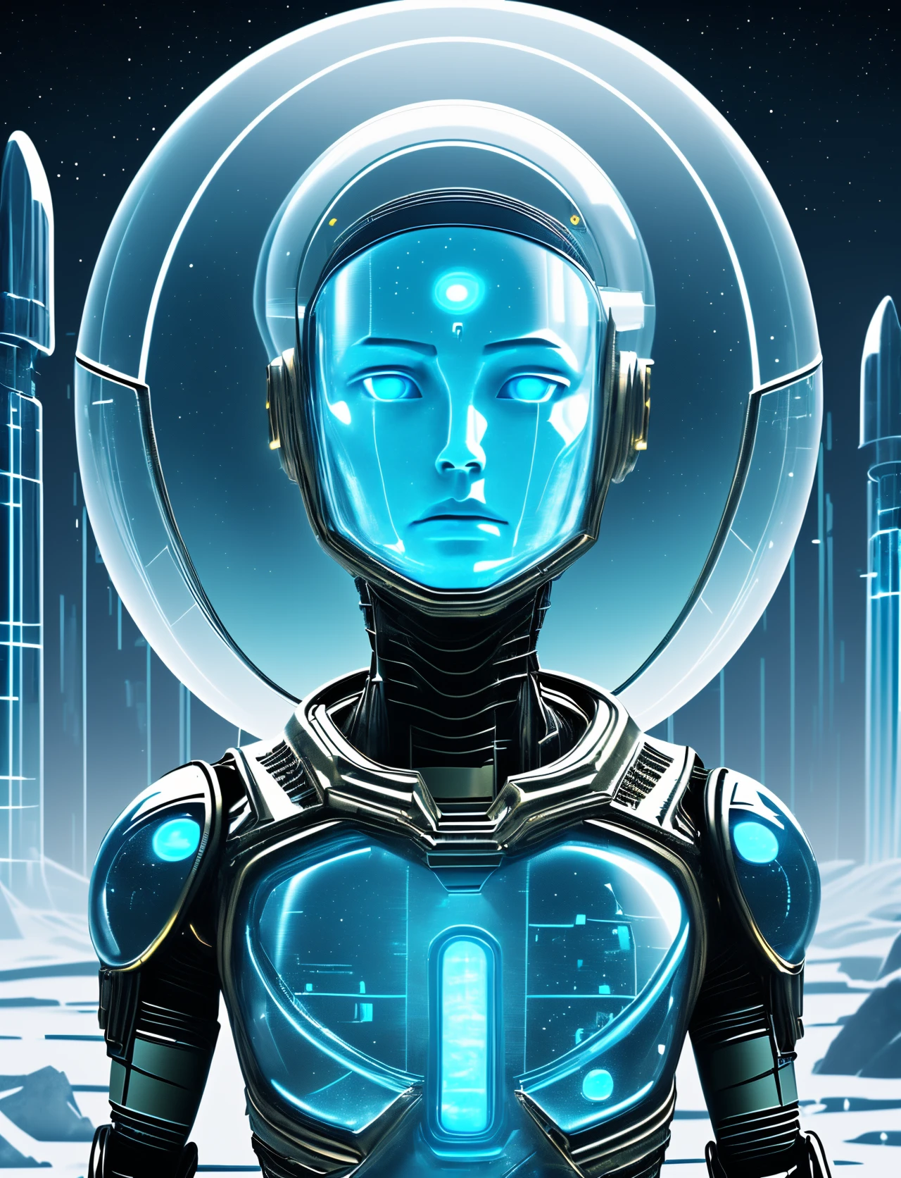 hyper detailed masterpiece, dynamic realistic digital art, awesome quality,DonMFr0stP4nk male galactic peacekeeper, bio-luminary spirits- phosphorescent, wispy entities floating with ethereal luminescence, eighteen statuesque, gypsies, golden eyes, oval ears, receding jaw, prominent forehead, rectangular face shape, , brown comb-over hair, frown, reacting with awe or caution upon meeting an extraterrestrial being., wearing gravitational hiking pants, quantum-stitch henley, robotic combat helmet, holographic backpack ,, gesturing in a non-verbal exchange with an extraterrestrial being., sci-fi panels, post apocalyptic wasteland, abandoned cybernetic facilities and experimental labs, extraterrestrial federation embassy, timber,slate tiles roof,temperature regulating glass coatings, campfires, rope lights,snow, ice <lora:DonMFr0stP4nk-000006:1>