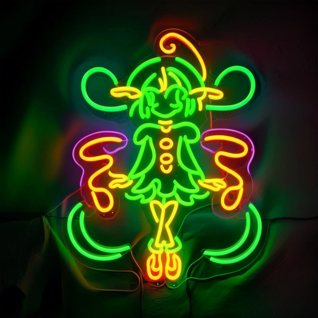 Epoch Elves <lora:neon_v1:0.8> neon light, neon sign, neon, LED