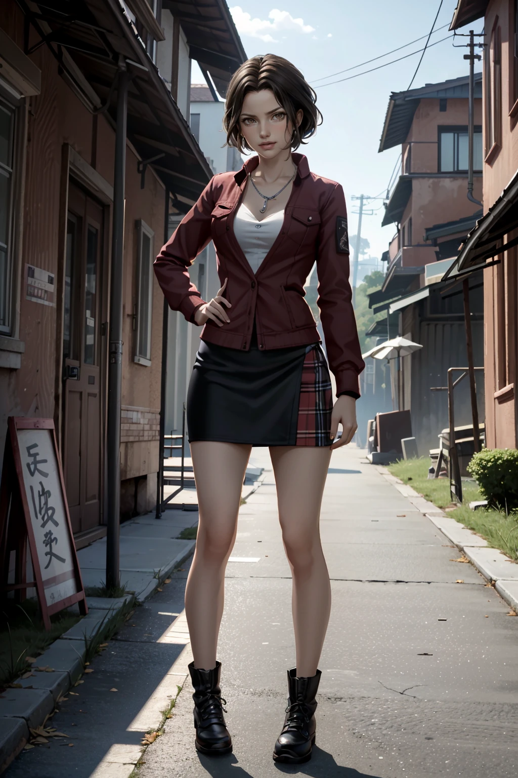 ((ultra detailed, masterpiece, best quality))
 <lora:SH4Cynthia:0.8>
SH4Cynthia, 1girl, solo, full body, standing in front of a beautiful landscape