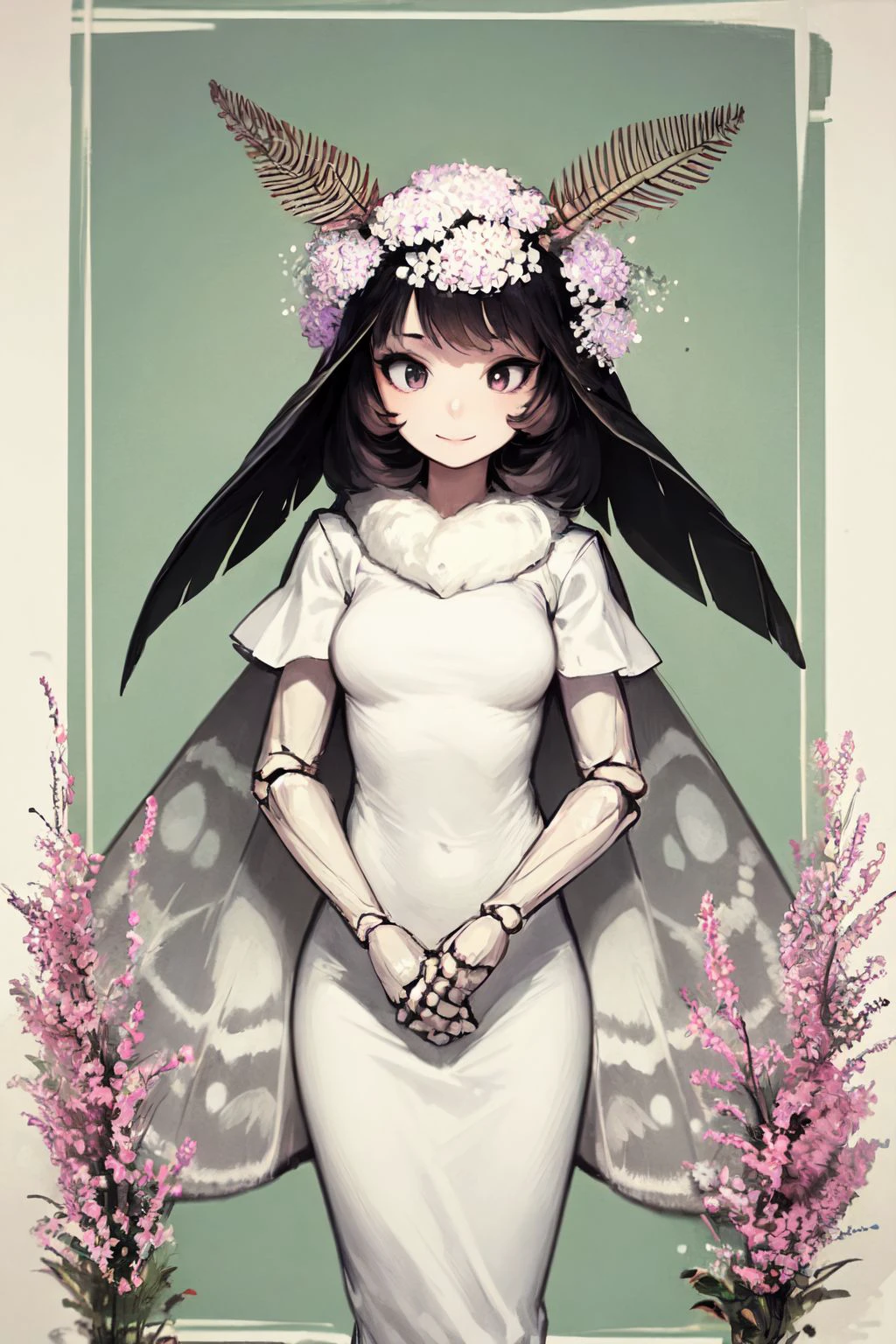 Moth girl concept