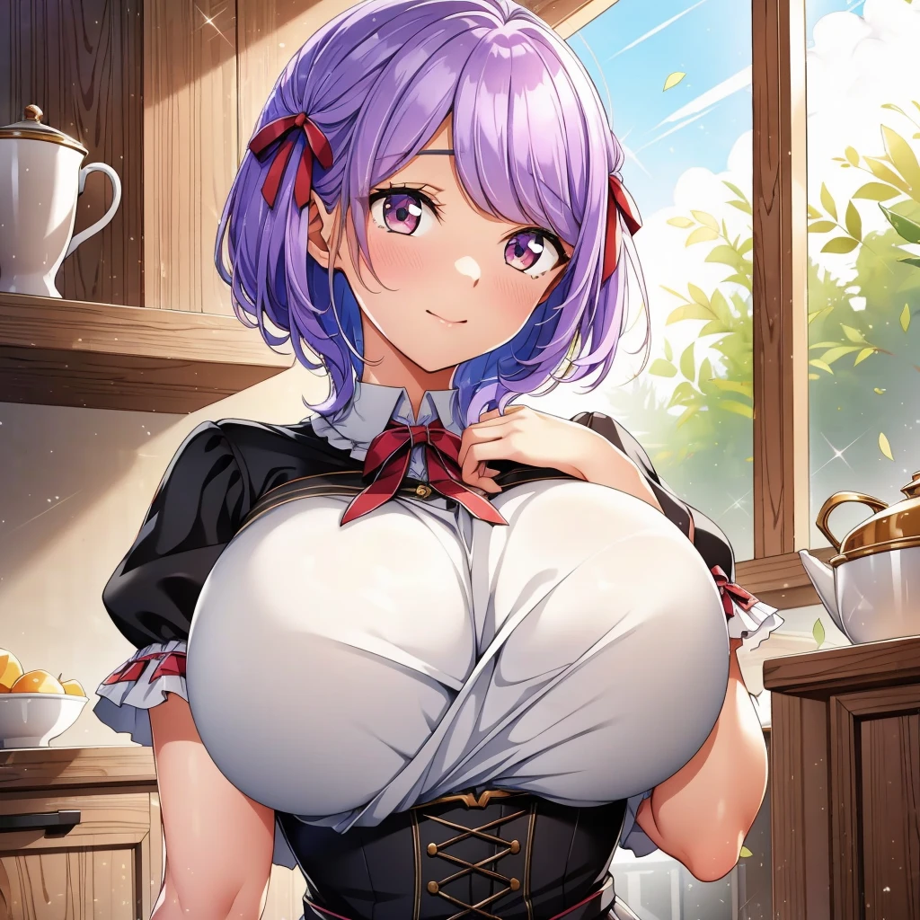 masterpiece,high quality,highres,detailed eyes, 1girl,Liliera_Loveknot,dirndl,upper body,kitchen,indoors,<lora:GoodHands-vanilla:1>,<lora:Liliera_Loveknot:0.7>,