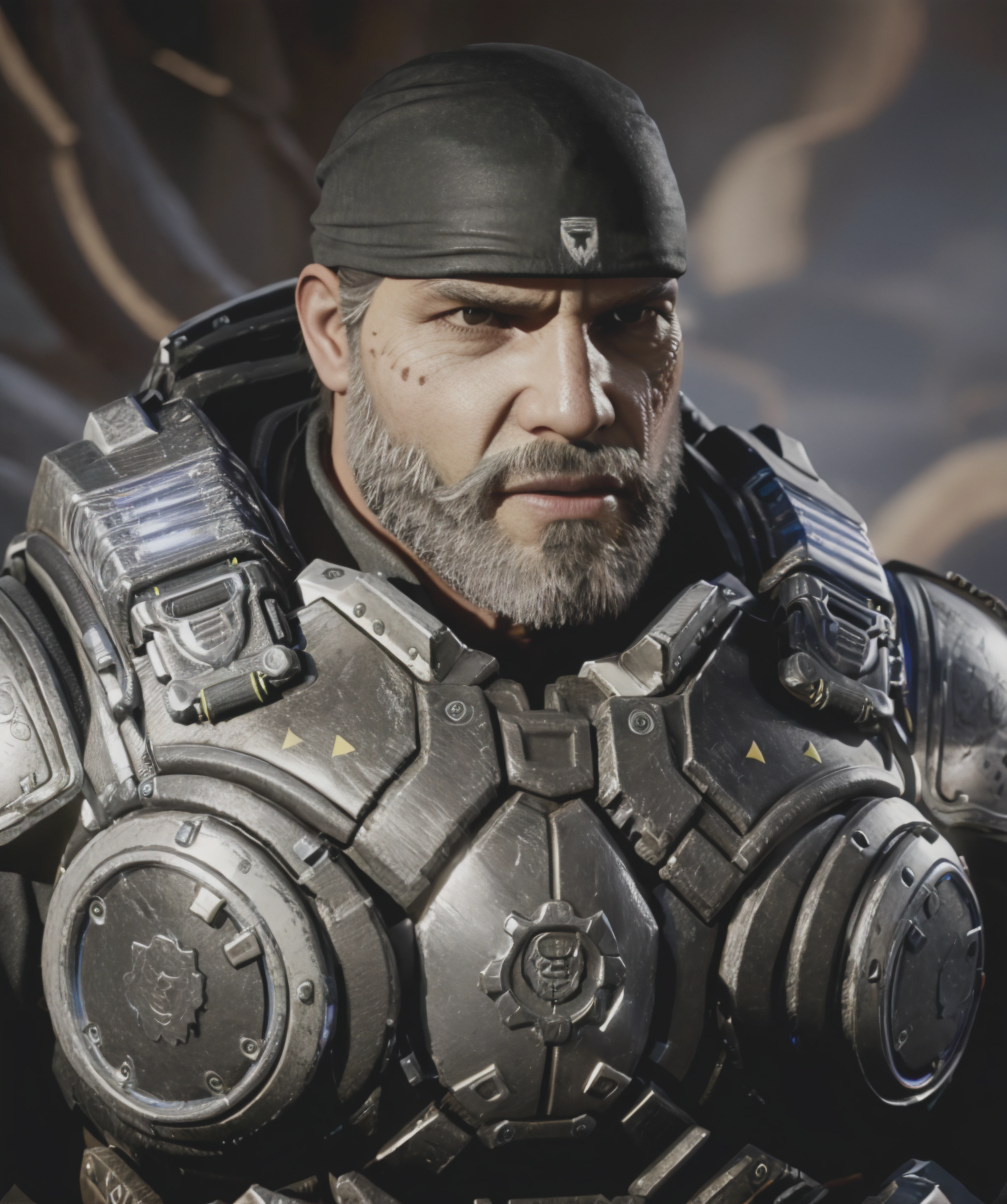 marcus_fenix, snow, black bandana <lora:Marcus_Fenix:0.8>