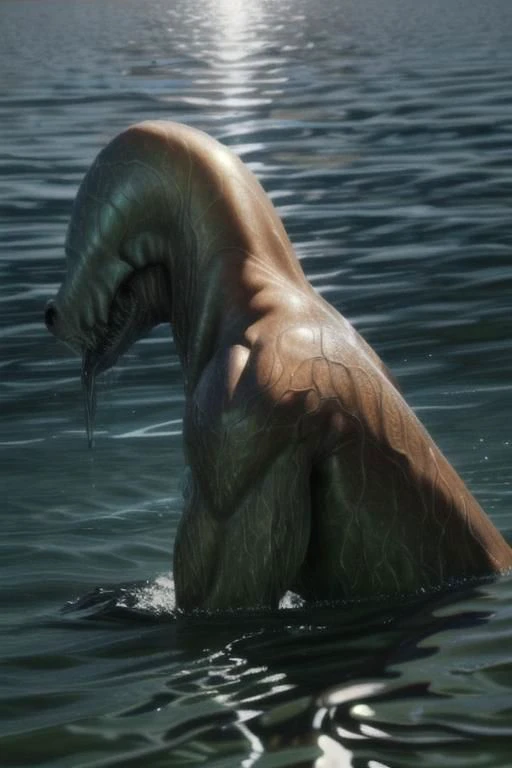 real e621, photorealistic, masterpiece, in lake, swimming, very bright lighting and bright composition, beast