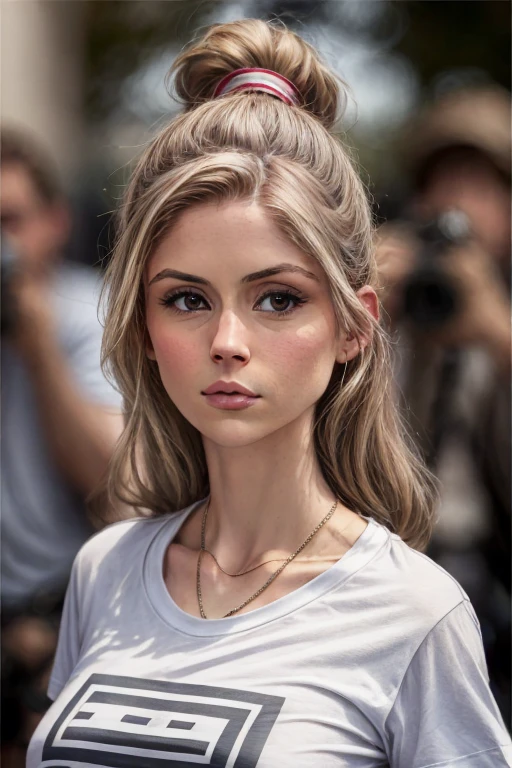 <lora:Erin_Moriarty-v1:1.2> 3r1n,woman, t-shirt, looking at viewer,