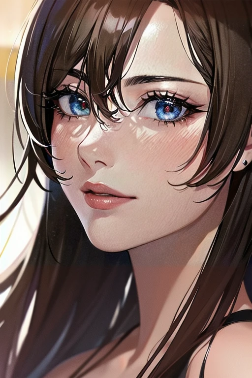 ((masterpiece)),  ((best quality)),  (ultra-detailed),  absurdres,  extremely detailed CG unity 8k wallpaper,  Official Art,   beautiful face,  detailed hands,  expressive eyes,  upper body,  close up,  solo,  scenery,  illustration,  dramatic lighting,  standing,  arm at side,  seductive smile,  parted lips,  1girl, lady,  ((masterpiece)),  , absurdres,  HDR, <lora:GoodHands-vanilla:1>