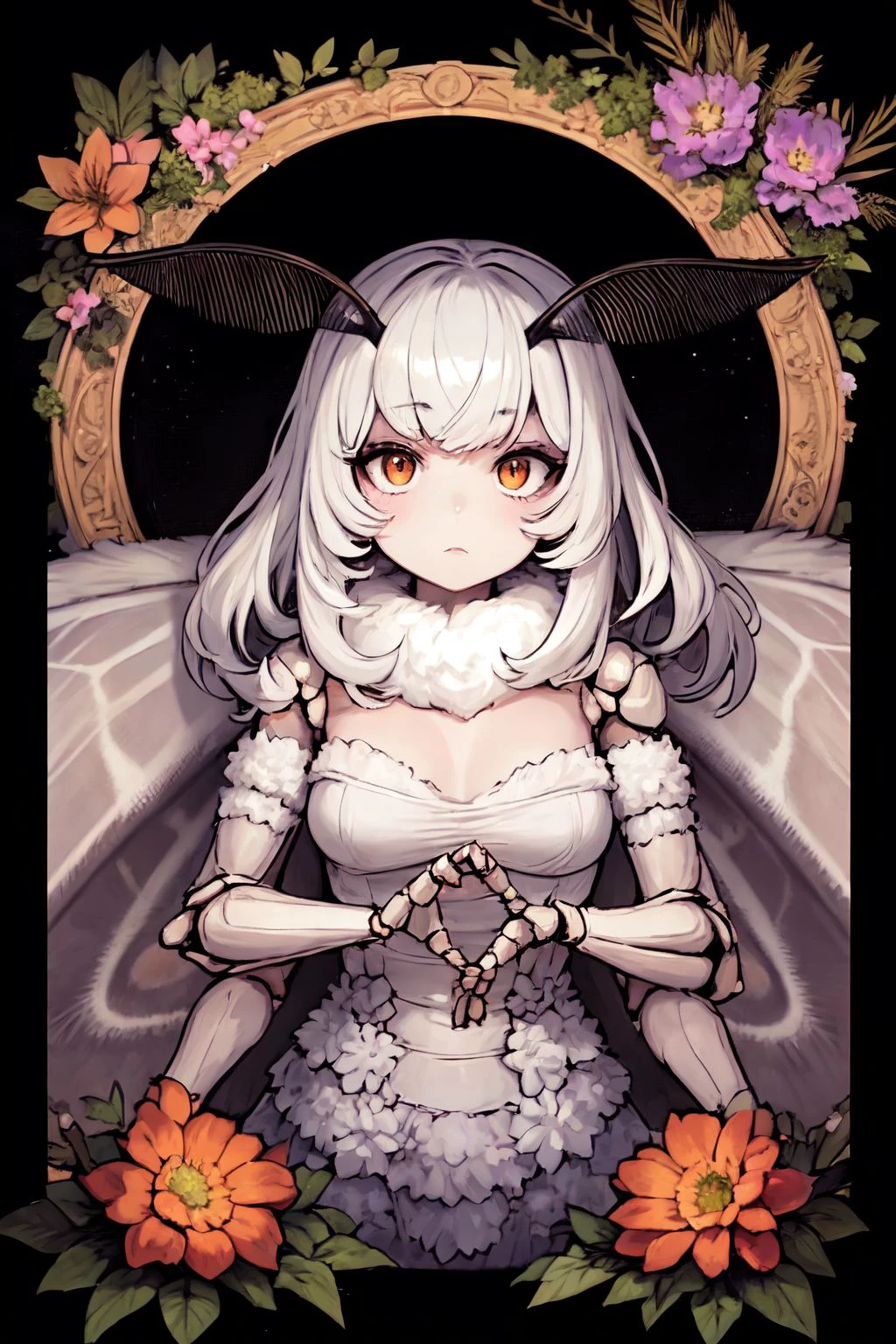 Moth girl concept