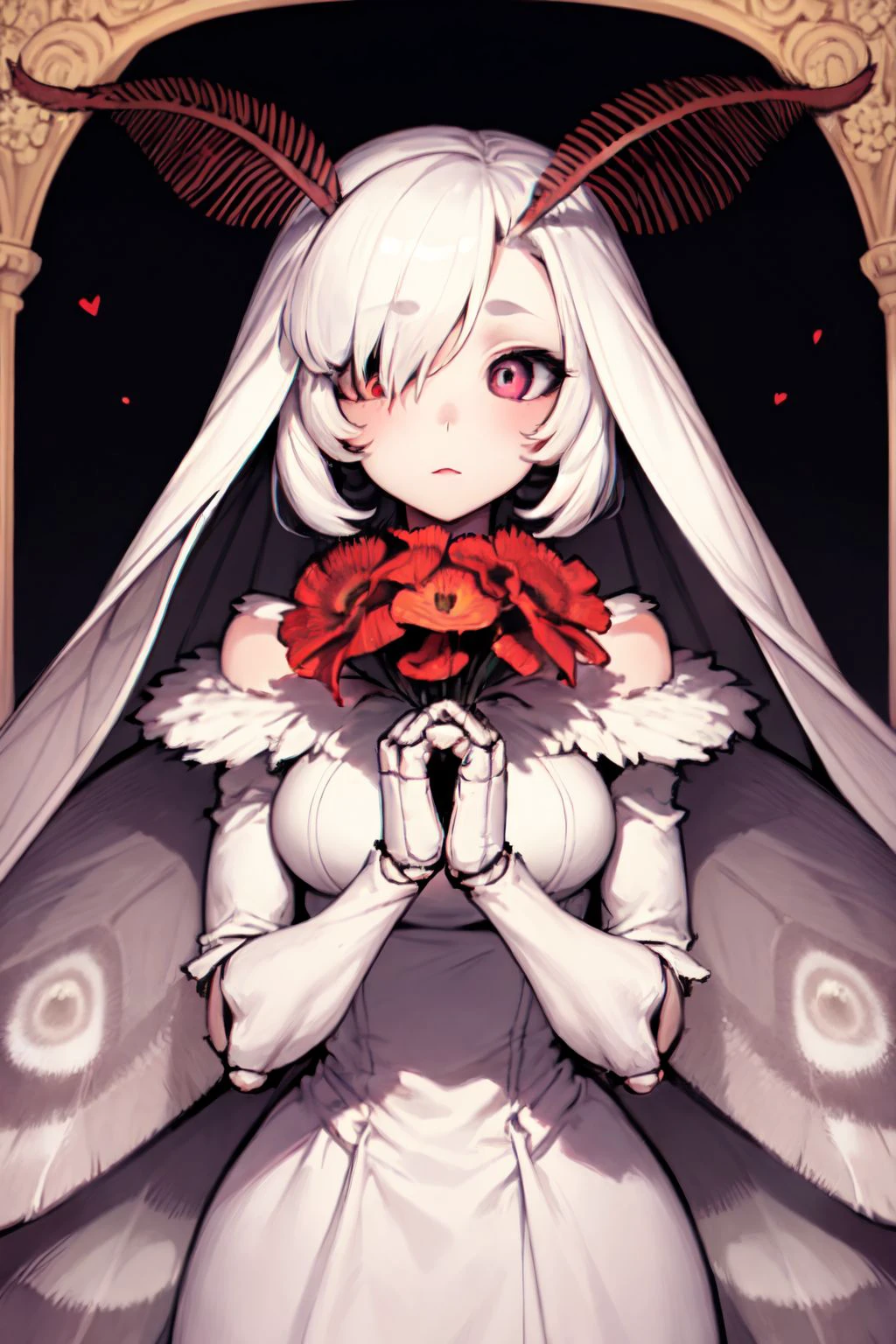 Moth girl concept