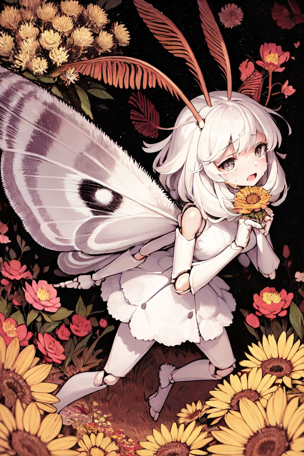 Moth girl concept