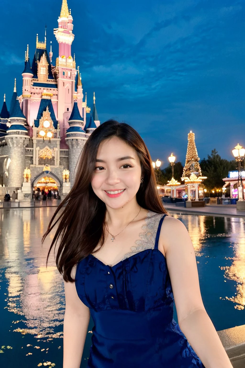 eca, happy face, at theme park, at night,  <lora:Celeb_EcaAura:0.8>, , masterpiece, (best quality:1.2), [:intricate details:0.2],
