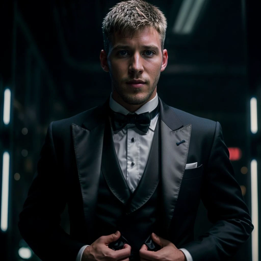 portrait of bradleyj person, in blade runner, professional photography, high resolution, 4k, detailed photo, <lora:bradleyj_46350:1>