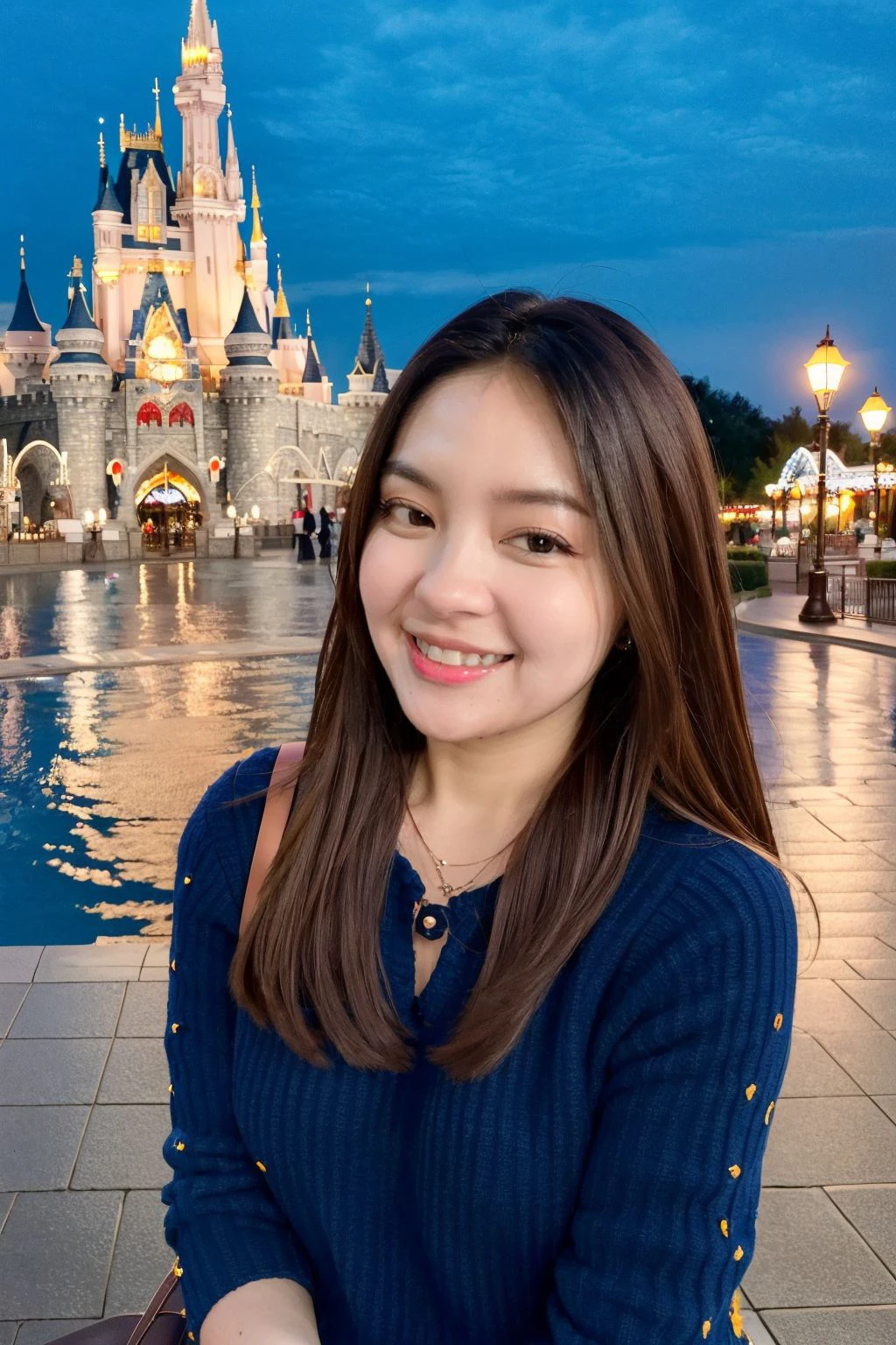 eca, happy face, at theme park, at night,  <lora:Celeb_EcaAura:0.8>, , masterpiece, (best quality:1.2), [:intricate details:0.2],