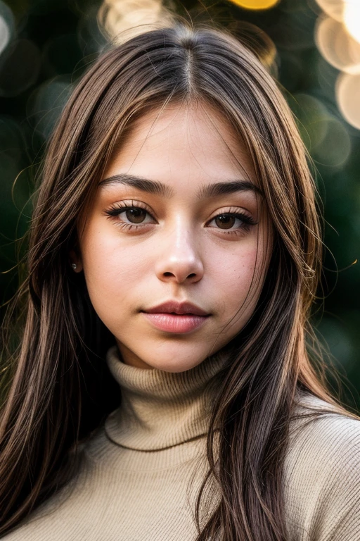 s0phierain-120, (close up portrait:1.3), black turtleneck sweater, eyeliner, <lora:add_detail:1> golden hour lighting, (bokeh:1.2)