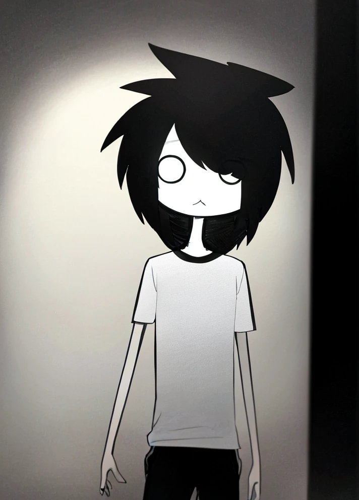 ((scene_style)), 1boy, black hair, empty eyes, white eyes, solid circle eyes, shirt, solo, <lora:scene_style-04:1>