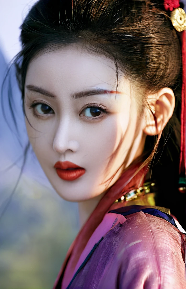 UHD, 4k, ultra detailed, cinematic, a photograph of (masterpiece,best quality,ultra high res:1.2),(photo-realistic:1.3),(beautiful face,exquisite face,skin texture:1.1),
side_light,wuxia,
<lora:zhangtianai_XL_0_:1>,zhangtianai,
chinese actress,rice_hat,women disguised as men,, epic, beautiful lighting, inpsiring