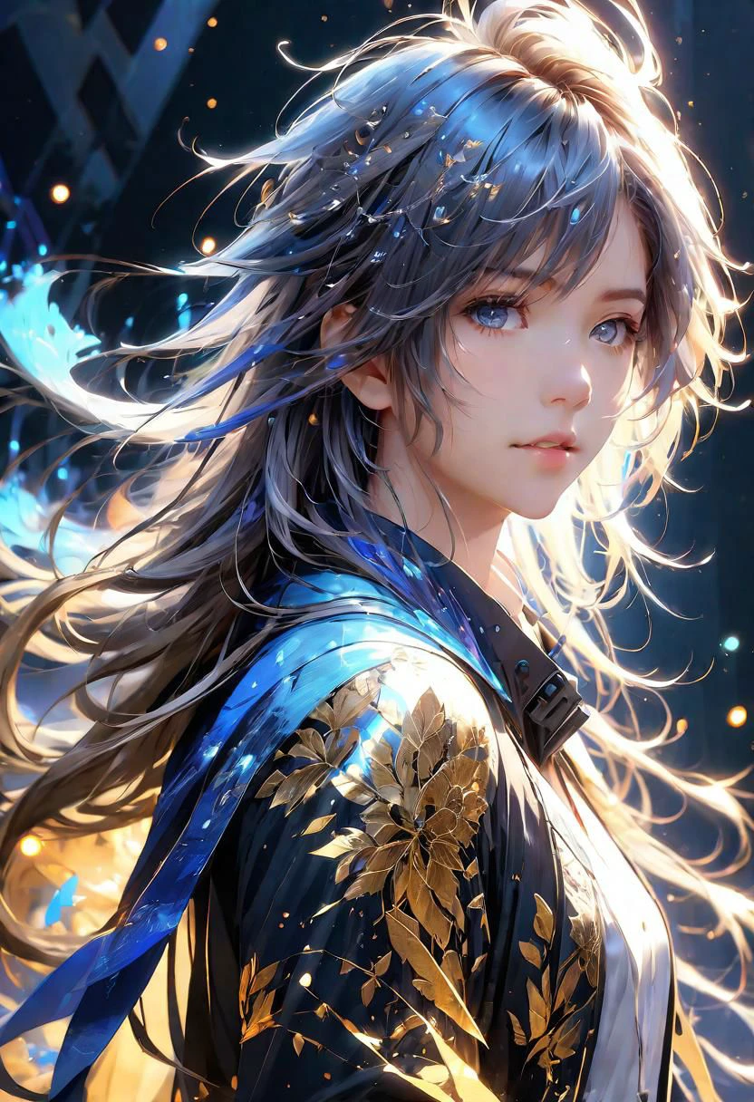 ,shoulder length messy long shine hair, happy, Full body, Beautiful anime waifu style boy, hyperdetailed painting, luminism, art by Carne Griffiths and Wadim Kashin concept art, 4k resolution, fractal isometrics details bioluminescence , 4d render, octane render, intricately detailed , cinematic, trending on artstation Isometric Centered hyperrealistic cover photo awesome full color, hand drawn , gritty, realistic mucha , hit definition , cinematic, on paper, ethereal background, abstract beauty,stand, approaching perfection, pure form, golden ratio, minimalistic, unfinished, concept art, by Brian Froud and Carne Griffiths and Wadim Kashin and John William Waterhouse, intricate details, 8k post production, high resolution, hyperdetailed, trending on artstation, sharp focus, studio photo, intricate details, highly detailed, by greg rutkowski