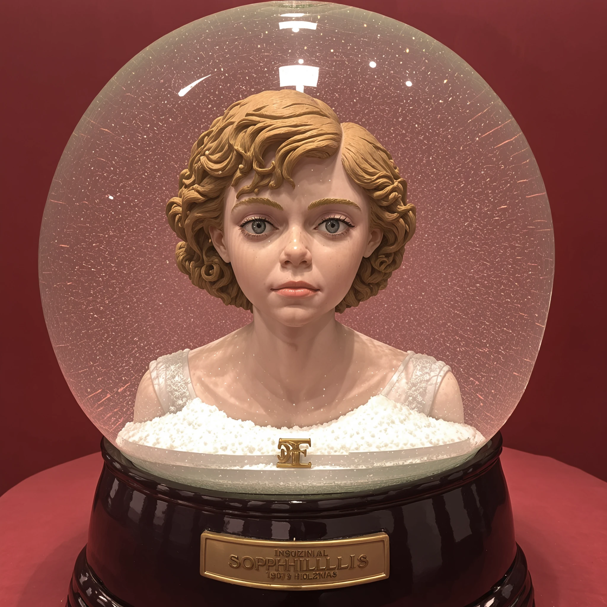 bust of sophialillis in a snowglobe <lora:Snow_Globes_for_SDXL-000010:1> <lora:Sophia_Lillis_SDXL-000016:0.8>